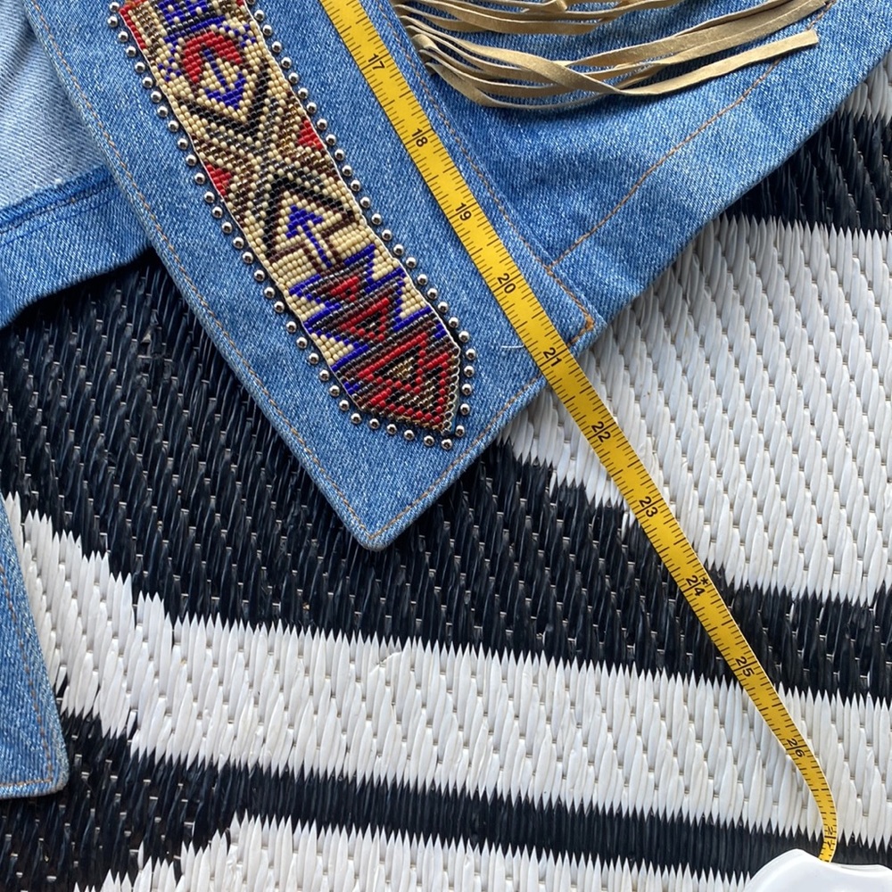 Vintage Western Fringe and Bead Jacket - Picture 12 of 13